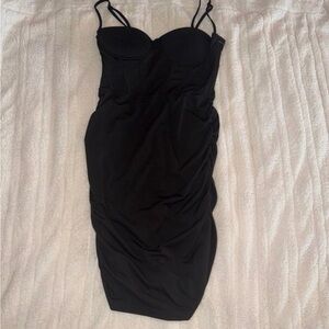 Elegant Black Strapless Dress